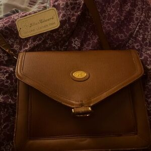 Vintage Allen Wdeard Brown Leather Women's Bag